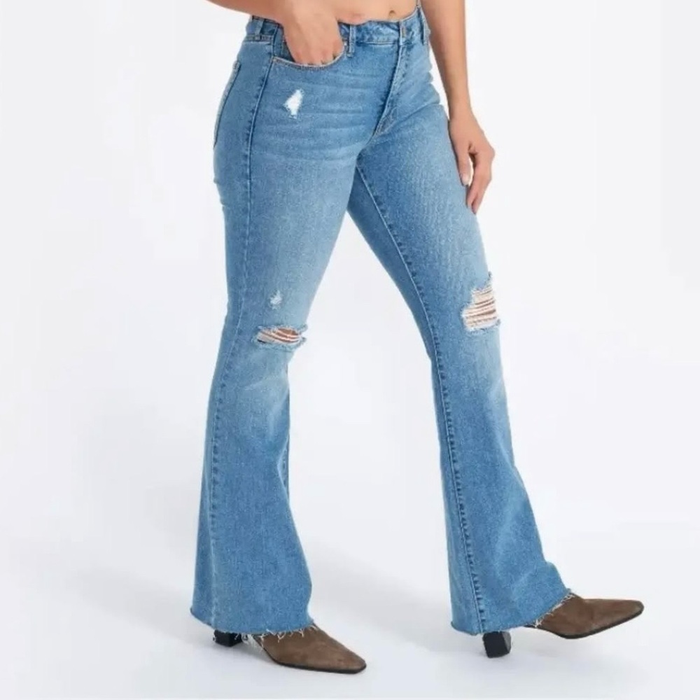 NWT • Seven7 Felicity High Rise Denim Jeans • Slim Flare • Size 4 • Enchanted - Picture 13 of 16